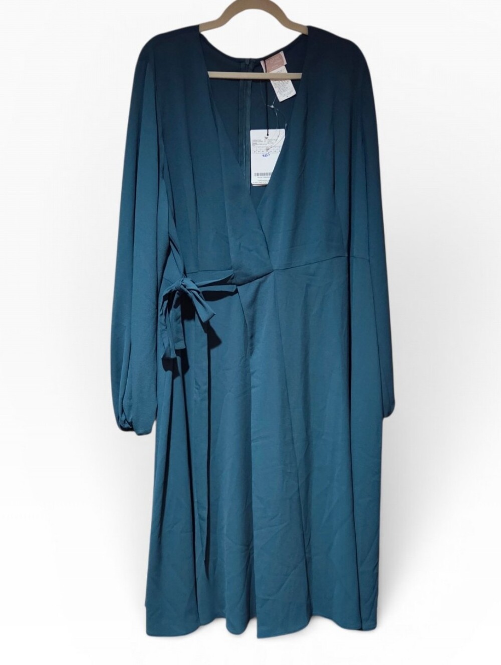 Persona by Marina Rinaldi "DANA" Faux Wrap Side Tie Dress Size 20W NWT $255
